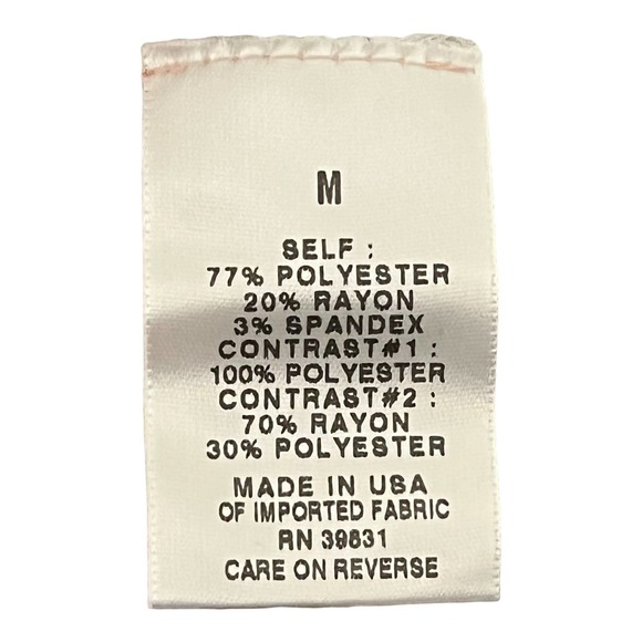 Democracy Pink Cardigan with floral mesh back. Size Medium - Picture 6 of 7